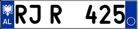 Trailer License Plate